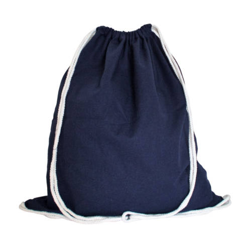 Baumwolle Rucksack mit 2-seitigem Kordelzug aus Baumwolle