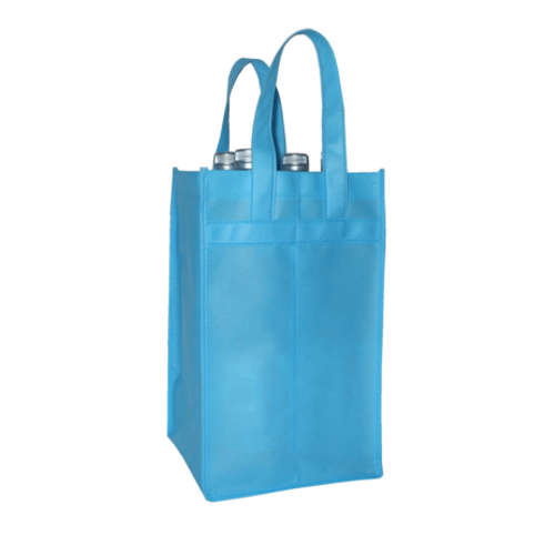 Polypropylen, non-woven, 4er Flaschentasche